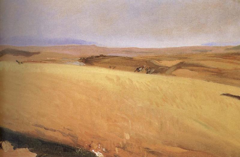 Joaquin Sorolla Castilla wheat field Spain oil painting art